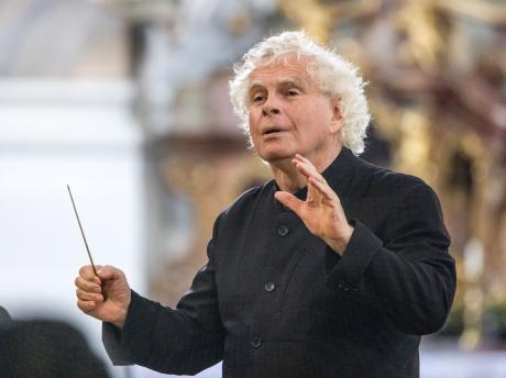 Sir Simon Rattle in Ottobeuren © Ralf Lienert Allgäuer Zeitung